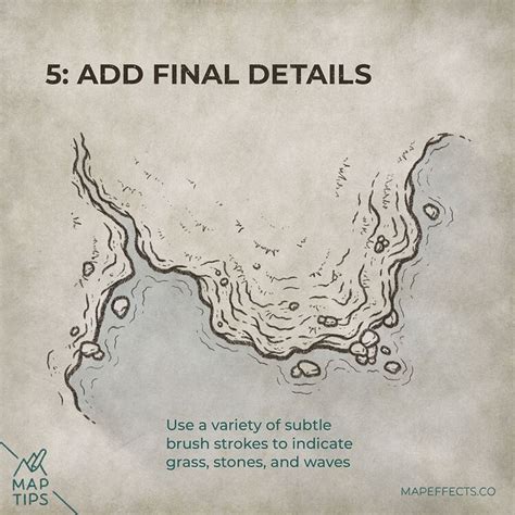 Drawing Cliffs On Coastlines In Top Down Perspective For Your Fantasy