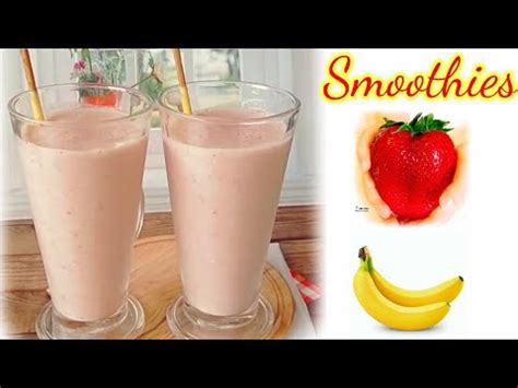 Cara Membuat Smoothie Strawberry Dan Pisang How To Make Strawberry