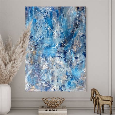 Abstract Blue Print. Abstract Blue Art. Abstract Blue Painting. Abstract Art Print. Abstract ...