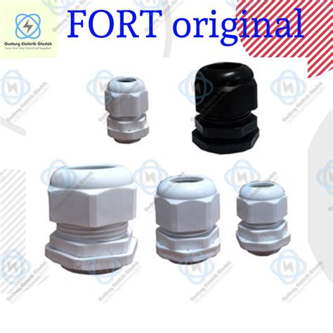 Jual CABLE GLAND PG PG 36 PG 42 PG 48 WARNA HITAM PUTIH FORT