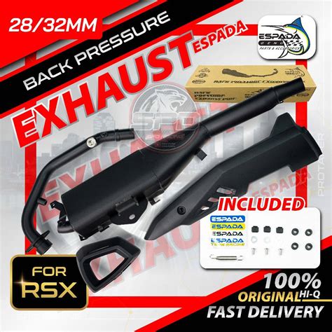 Rsx Exhaust Set Espada Back Pressure Mm Mm Cutting Standard