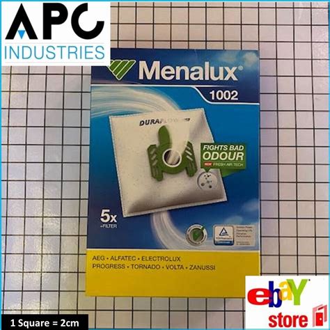 Genuine Menalux Vacuum Bags For Electrolux Volta Aeg And More Pack Of 5