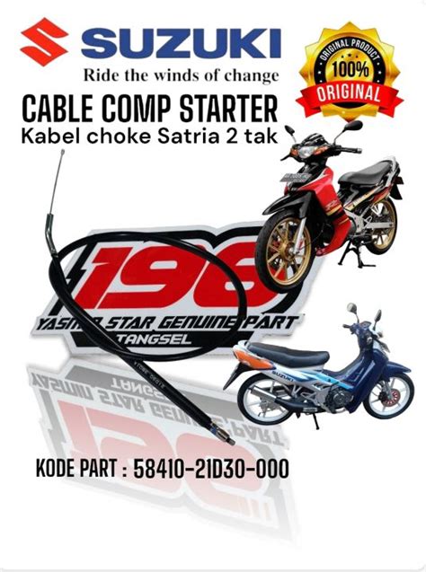 Kabel Tali Choke Cuk Satria Tak Hiu Lumba Original Suzuki Sgp