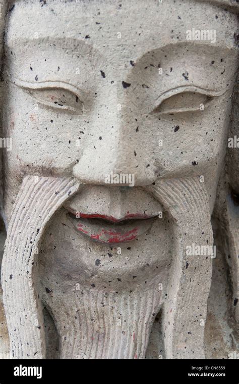 Close Up Face Stone Stock Photo Alamy