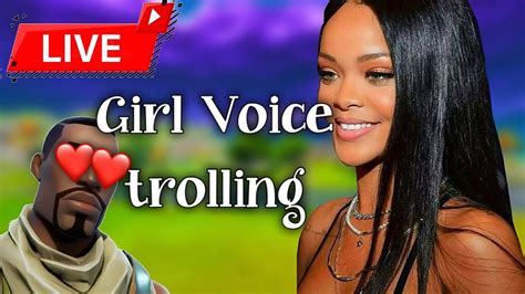 Fortnite Girl Voice Trolling Gameplay Youtube