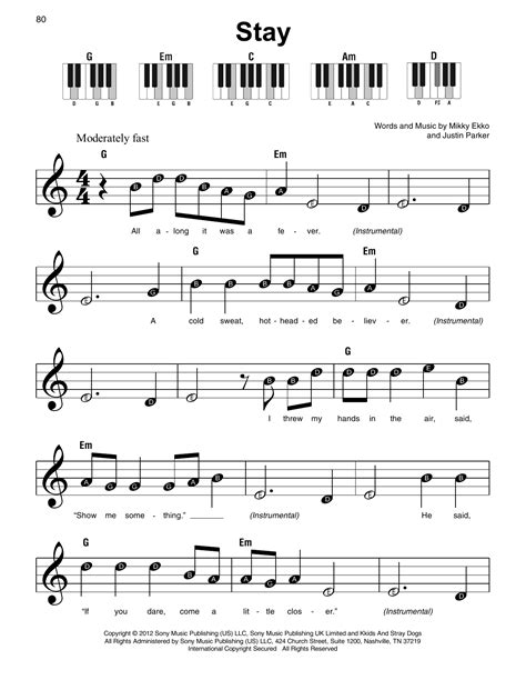 Stay With Me Piano Sheet Music Sheet Music Piano Stay Sam Smith Lesson