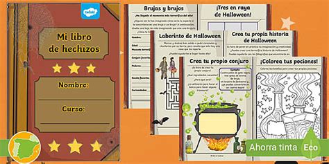 Cuadernillo Mi Libro De Hechizos Halloween Twinkl