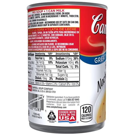 Campbell S Condensed Fiesta Nacho Cheese Soup 10 75 Oz Shipt