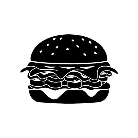 Premium Vector Burger Silhouettes