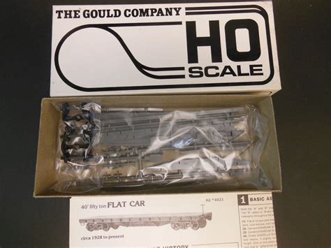 HO SCALE TICHY GOULD 4021 50 TON 40 FLAT CAR UNDECORATED KIT EBay