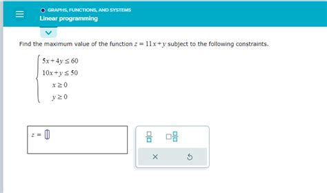 Solved Find The Maximum Value Of The Function Z X Y Chegg