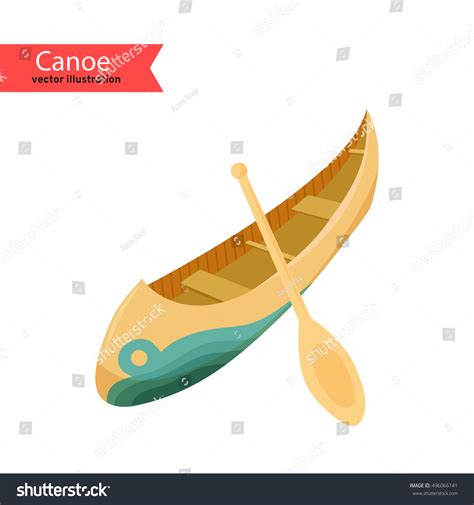 Canoe Vector Illustration Canoe Isolated On Vector Có Sẵn Miễn Phí