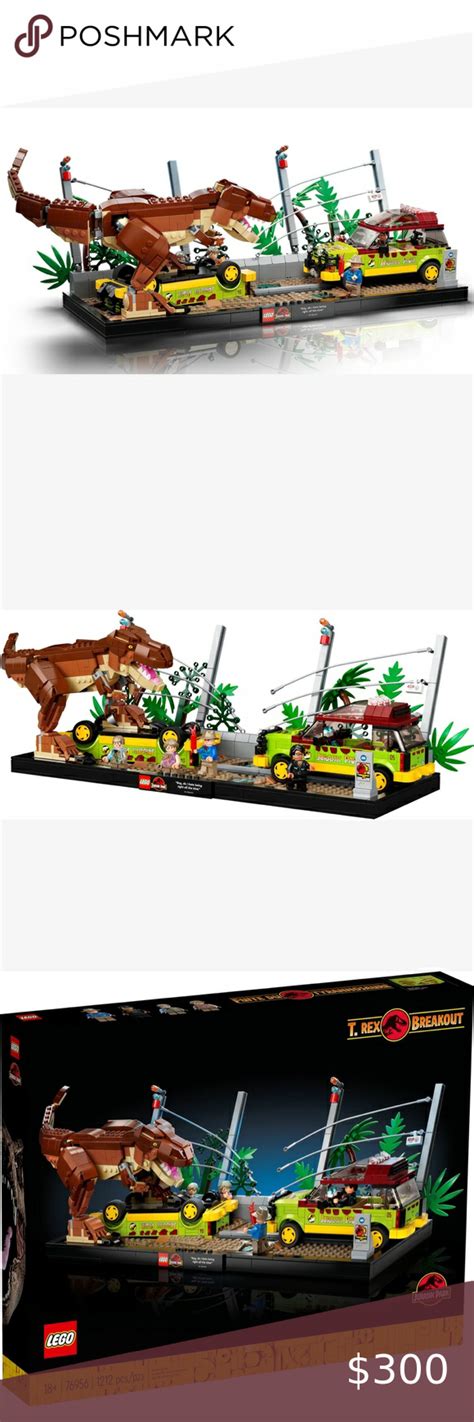 76956 LEGO Jurassic World Jurassic Park T. rex Breakout | Lego jurassic ...