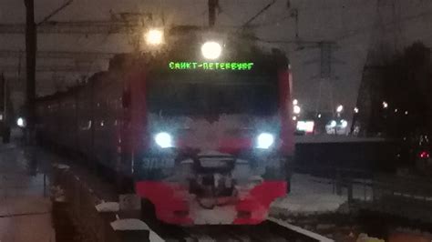 ЭД4М - 0407 прибывает на ст. Боровая #поезда #спб #электричка ## ...