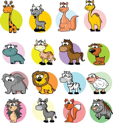 Set of wild and domestic animals — Stock Vector © SketchMaster #32015939