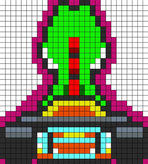 Yoshi Kart Spine Perler Bead Pattern Bead Sprites Characters Fuse