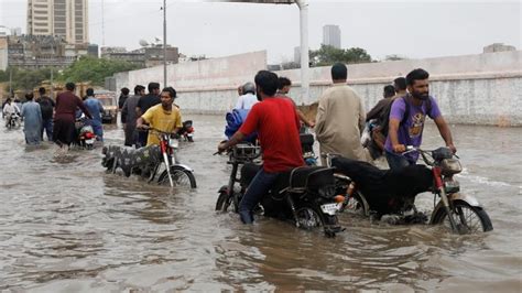 Heavy Rain Hits Parts Of Pakistan Roads Flooded In Affected Cities