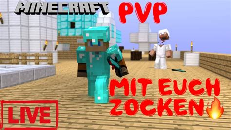 Minecraft PvP Mit Euch Zocken Minecraft PvP Live Deutsch YouTube