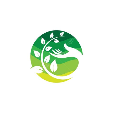 Ecology Logo Vector Icon Environmental Background Leaf Vector