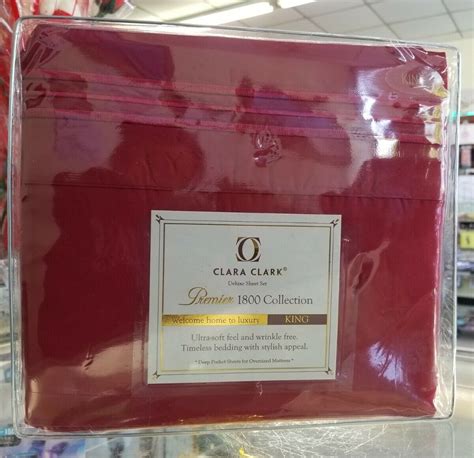 Clara Clark Premier 1800 Collection Deluxe Microfiber 3 Line Bed Sheet Set King Ebay