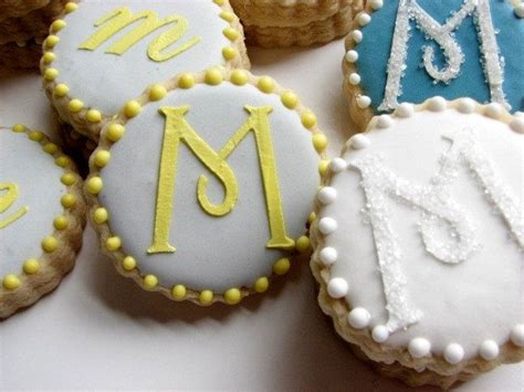 Personalized Monogrammed Mini Sugar Cookies By Minimebakery