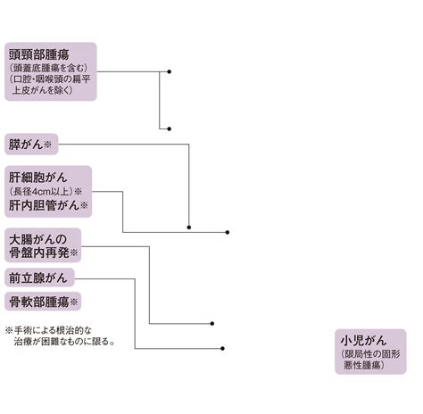 陽子線治療の対象となるがん 陽子線がん治療センター