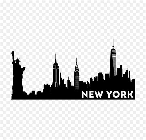 Manhattan Skyline Silhouette Skyscraper Portable Network Graphics - bagel silhouette png ...