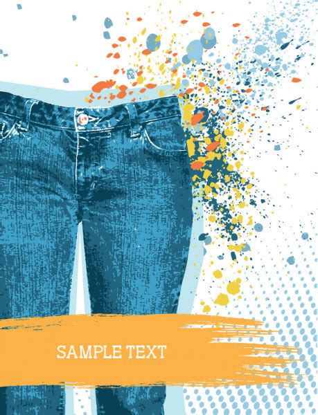 Jeans Background Vector Gunge Denim Stock Vector Image By ©geraktv 5334277