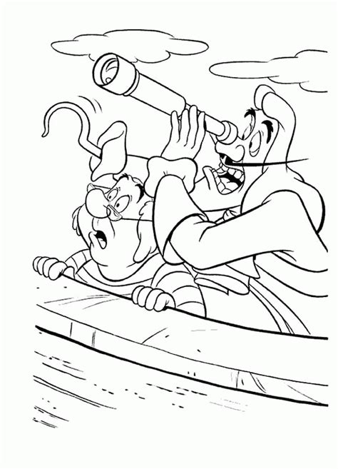 Captain Hook Coloring Page Coloring Home