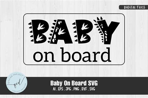 Baby On Board Svg Baby Svg Graphic By Qidsign Project Creative Fabrica