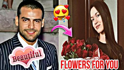 Hazal Suba I Give Beautiful Flowers To Erkan Meri By Usman Creation