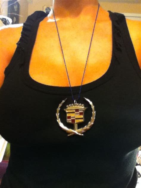 Cadillac Hood Ornament Emblem Vintage Necklace