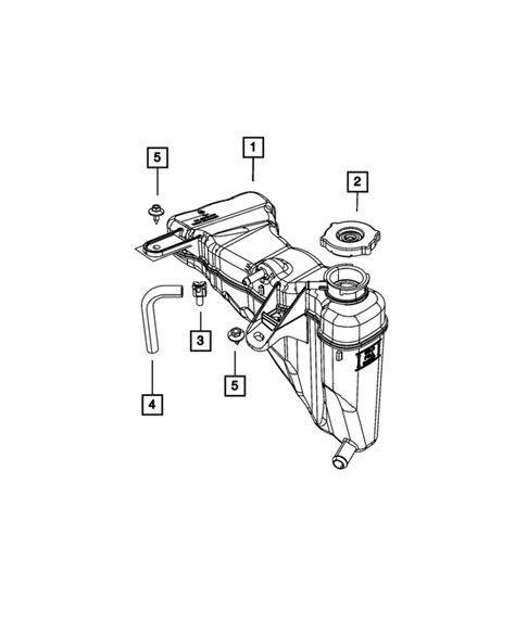 2011 2023 Mopar Coolant Recovery Bottle 55111260AF Mopar EStore