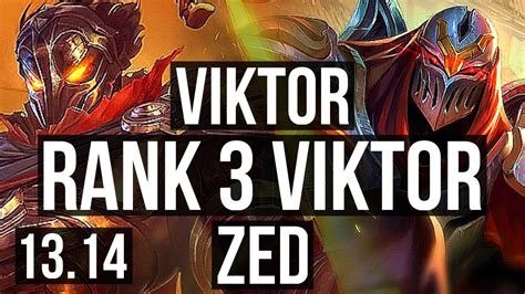 Viktor Vs Zed Mid Rank Viktor Dominating Rank Tr