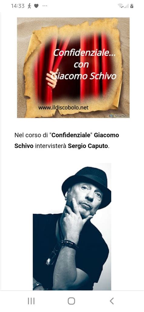 MuseoVirtualeDisco On Twitter Stasera Alle 21 Intervista Di