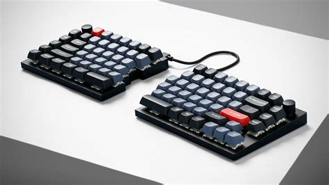 Keychron Q Qmk Custom Mechanical Keyboard Is Split Into Two Halves