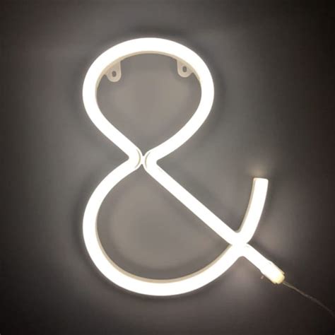 Trouva White Neon Light Up Letter