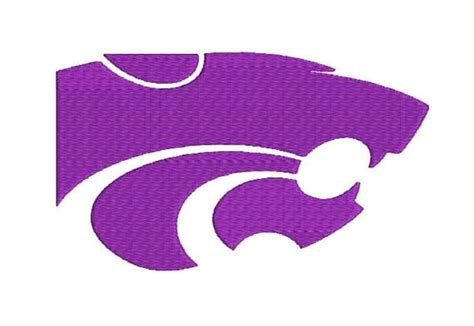 Items similar to Kansas State Wildcats Mascot Logo Digitized Embroidery ...