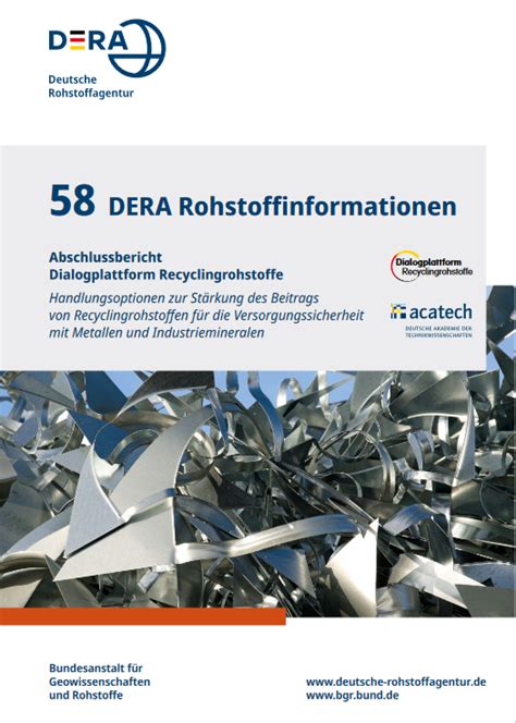 Abschlussveranstaltung Dialogplattform Recyclingrohstoffe Inzin