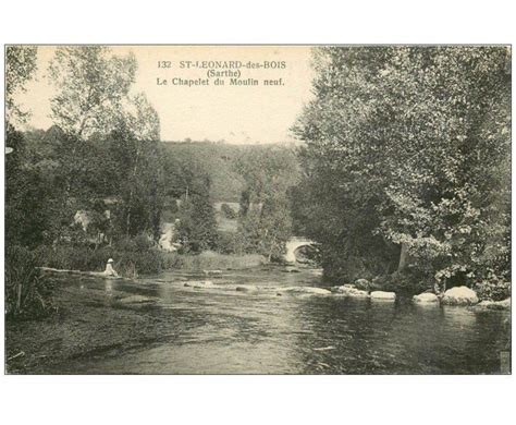 Carte Postale Ancienne 72 SAINT LEONARD DES BOIS Enfant Sur Chapelet