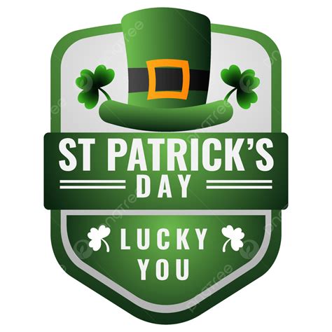 St Patrick Hat Vector Png Images Patricks Day Logo Design With Green