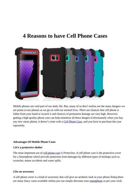 PPT - 4 Reasons to have Cell Phone Cases PowerPoint Presentation, free download - ID:7754221