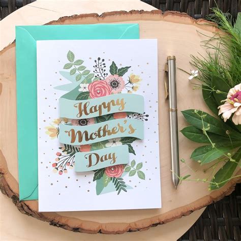 Mothers Day Card Happy Mother Card Mothers Day Cute Mothers Day Card