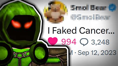 This Roblox Player Faked Cancer For A Dominus Youtube