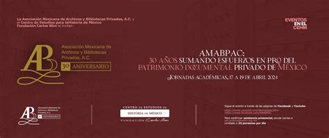 AMABPAC Asociación Mexicana de Archivos y Bibliotecas Privados A C