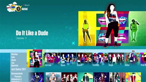 Just Dance Song List Menu Fanmade Youtube