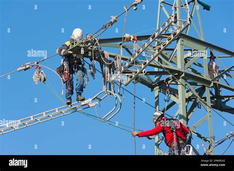 Expansion of the power grid Stock Photo - Alamy