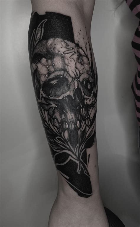 Gnarly Skull Thing By Daniels At The Church Riga Latvia Rtattoos