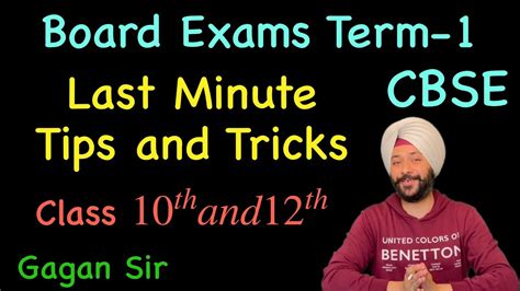 Final Tips And Tricks For Cbse Board Exams 10th And 12th With Last