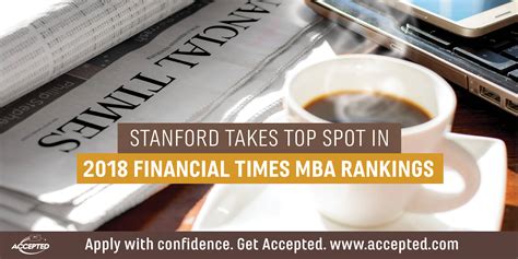 Stanford Takes Top Spot in 2018 Financial Times MBA Ranking | Accepted